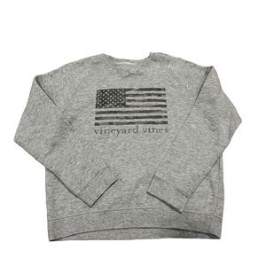 Vineyard Vines Kids Gray Flag Sweater